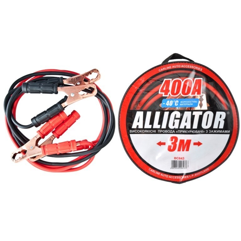 Провода-прикуриватели BC643 ALLIGATOR Провода-прикуриватели BC643 ALLIGATOR